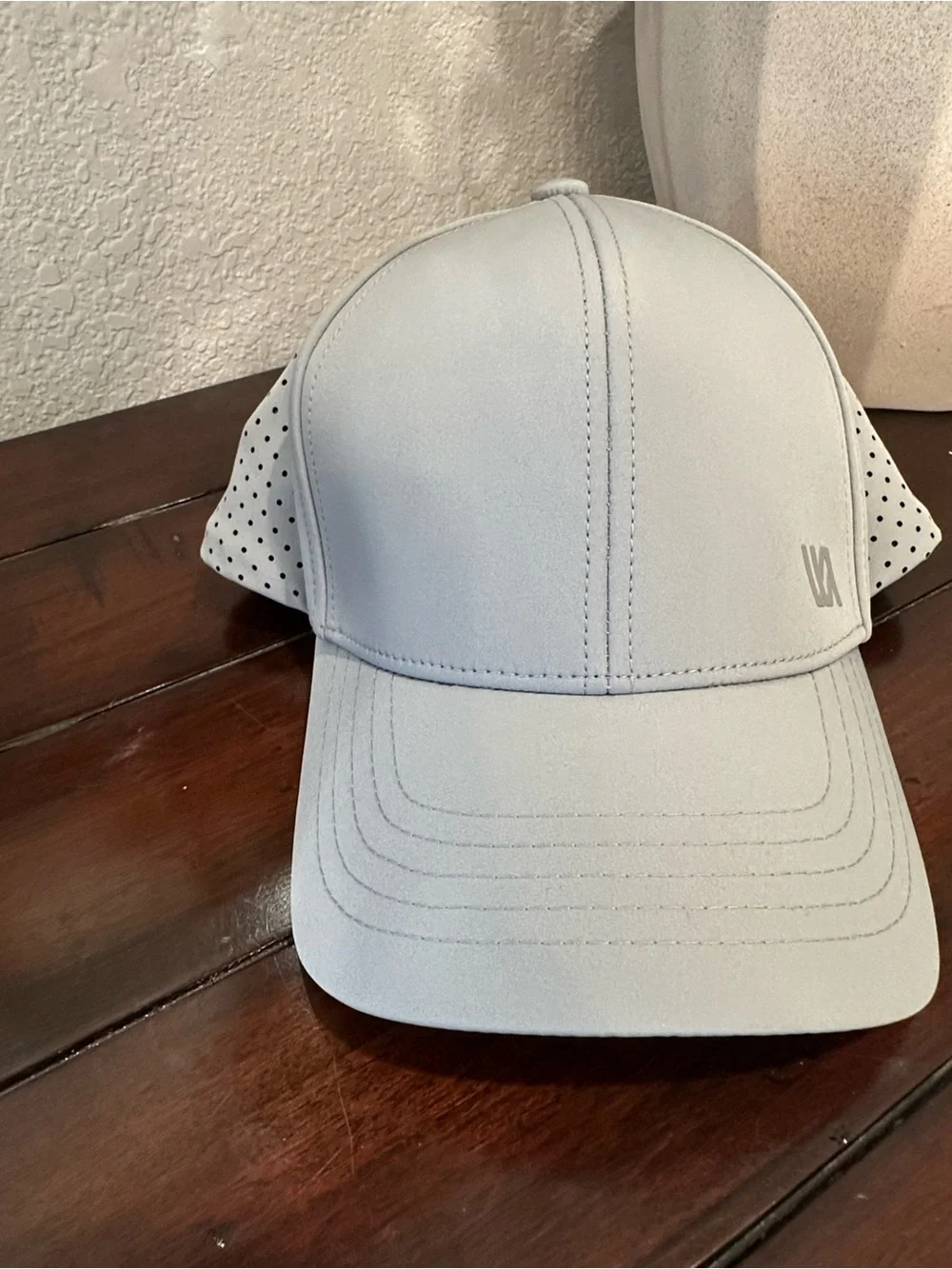 Light Gray Performance Hat with Subtle Logo